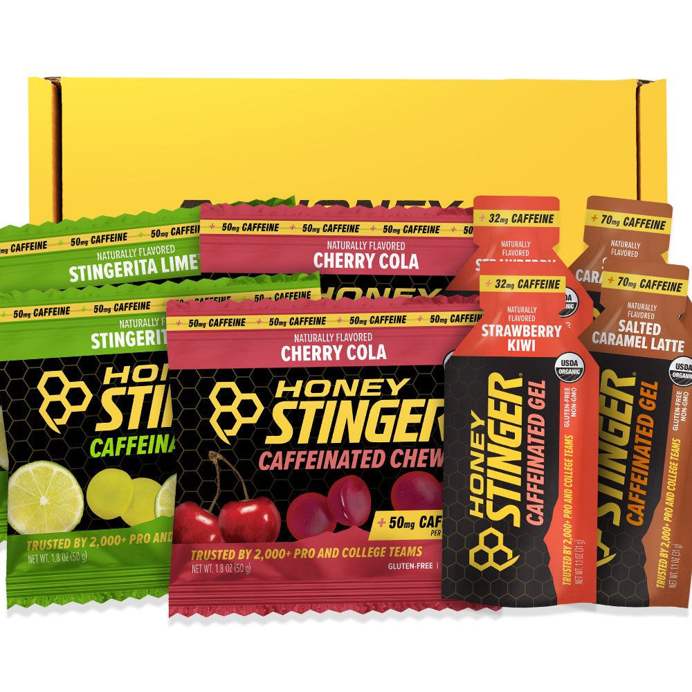 Caffeinated Energy Gels & Chews Sampler Pack of 8