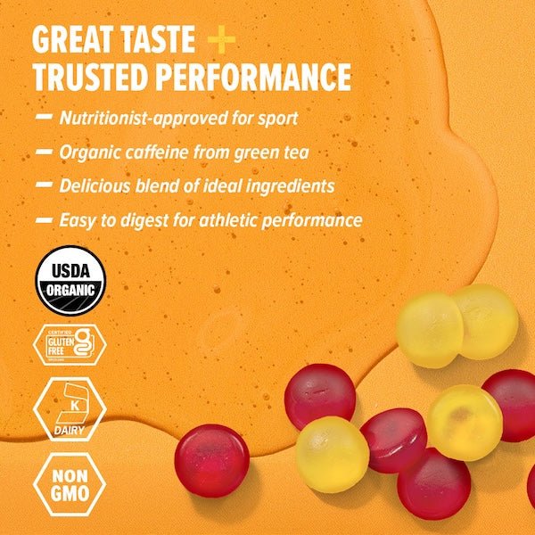 Caffeinated Energy Gels & Chews Sampler Pack of 8